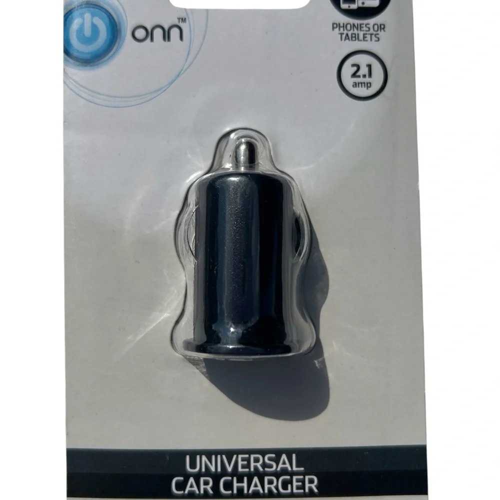 ONN 2.1 Amp Universal Car Charger New Unopened For Phones/Tablets Samsung LG